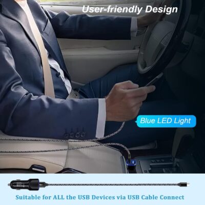 Car Charger iPhone, 5Pack 2.4A 12V USB Adapter Car Cigarette Lighter USB Charger Car Plug for iPhone 17 16e 16 15 14 13 12 11 SE XR XS X 8 7 6,Samsung Galaxy S25 S24 S23 S22 S21 S10 S9,Android,Kindle - Image 6