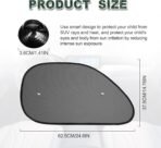 2 Pack Car Window Shade, Universal Side Window Cling Sunshade for Baby, Kids, and Pets from UV Rays and Sun Glare - Image 2