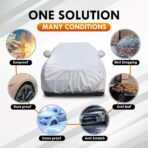 Large SUV Car Cover All Weather Waterproof, Heavy Duty 6 Layer Universal Fit for Cadillac XT6, Chevrolet Blazer/EV, GMC Acadia, Mazda CX-9, Jeep Grand Cherokee, Up to 201 Inches - Image 8