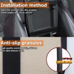 Moly Magnolia Car Center Console Cushion Pad, Universal Leather Waterproof Armrest Seat Box Cover Protector,Comfortable Car Decor Accessories Fit for Most Cars, Vehicles, SUVs (Red) - Image 4