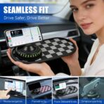 Multifunctional Car Anti-Slip Mat with 360° Rotating Phone Holder,Anti Slip Mat for Car Dashboard with Temporary Parking Number,Anti Slip Phone Mat for Car for Phones, Sunglasses, Keys (Gray Black) - Image 3