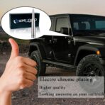 Chrome Antenna 50 Cal Car Truck Bullet Antenna Truck Accessories Universal Replacement for GMC Sierra 1500 Chevy Dodge Ram Silverado 1500 2500 3500 Ford F150 F250 F350 (Chrome) - Image 6