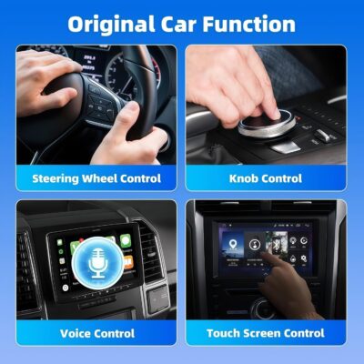 2-in-1 Wireless CarPlay Adapter for iPhone ＆ Wireless Android auto Adapter,2026 Upgrade mini CarPlay,Fast Auto-Connect,Plug & Play, Apple Car Play for iOS 10+/ Android 11+ - Image 6