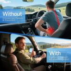 X-Large Car Seat Cushions for Driving ,Comfort Memory Foam Car Cushions for Driving for Back, Hip & Tailbone Pain Relief – Non-Slip Booster Pad for Short Drivers, Auto, Office Chair, Wheelchair - Image 3