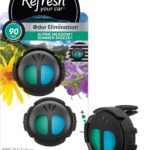 Refresh Your Car Mini Diffuser Car Air Fresheners, Alpine Meadows / Summer Breeze Scent, 2 Pack