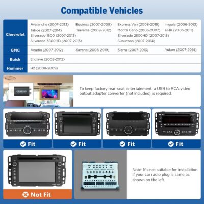 Eonon GMX6S2 8" Car Stereo for Chevy/GMC/Buick (2007-2013),Octa Core 6+64GBCar Audio, CarPlay & Android Auto,5G LTE, WiFi 6,DSP Audio, Opt & Coax Output, Bluetooth （GMX6S Upgrade） - Image 4
