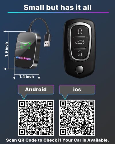 Omeyo Wireless CarPlay Adapter for CarPlay & Android Auto, Auto Connect 2026 Wireless Upgrade, Plug & Play 5.8GHz WiFi in 10s, Stable No Lag for Factory Wired Cars, Compatible with iPhone & Android - Image 8