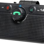 1Mii CarEcho MK02 Bluetooth 6.0 Car Speaker, Handsfree Bluetooth Kit for Calls, 35H Playtime, Siri Google Assistant Support, 5W Wireless Car Speakerphone with Visor Clip, Auto On - Upgraded