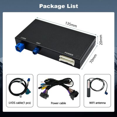 Wireless Carplay Retrofit Kit Decoder Module for Mercedes Benz NTG5.0 B C GLC CLA GLA Class W205 2015-2018 Year, Support Wireless Android Auto, Reverse Camera, Original Car OEM Control - Image 7