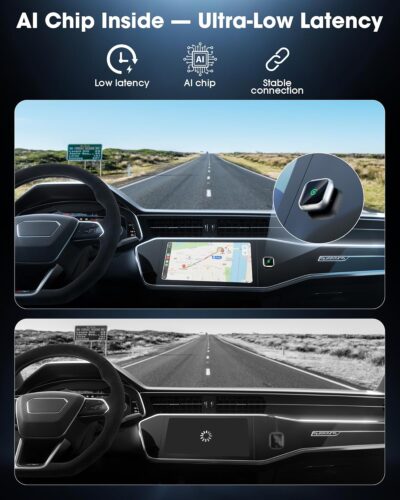 Wireless Carplay Adapter for iPhone - Support GPS Navigation System, Wireless Dongle for Apple Carplay, Compatible with OEM Wired CarPlay in Cars (2016 and Newer) and Motorcycle - Image 4