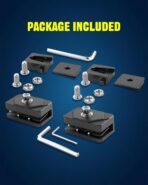 Quick Release Universal Hood Ditch Light Mounting Brackets, Dual Mount Options with 5-Point Lockdown Base CNC Aluminum Adjustable LED Pod Light Mount Kit 2PCS - Image 9