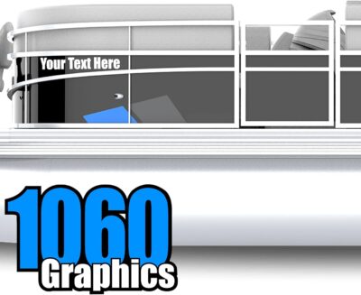 Custom Vinyl Boat Numbers & Letters (Two Decals) Marine Lettering Stickers - Image 7