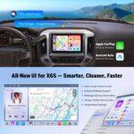 Eonon GMSX6S2 Car Stereo for Chevy Chevrolet Silverado/GMC Sierra 2014-2018, 2015 Silverado Radio CarPlay & Android Auto Head Unit, 10.1" QLED Car Radio with Bluetooth, SWC, 6+64GB -(QCM6225-AD) - Image 8