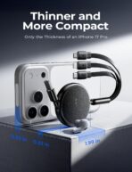 LISEN Multi Charging Cable, 3 in 1 Retractable Charging Cable, Retractable Car Charger with Type C/L/Micro USB Ports for iPhone 17 16 15 14 Pro/Samsung Galaxy S25/Kindle, Car Accessories for Women - Image 6