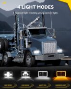 MAYELLO 4Pcs 4x6 LED Headlights DOT 60W Hi/Lo Sealed Beam Headlights Compatible with Peterbilt 379 Kenworth T800 T600 Freightinger Ford Probe Chevy Oldsmobile Cutlass H4651 H4652 H4656 H4666 H6545 - Image 2