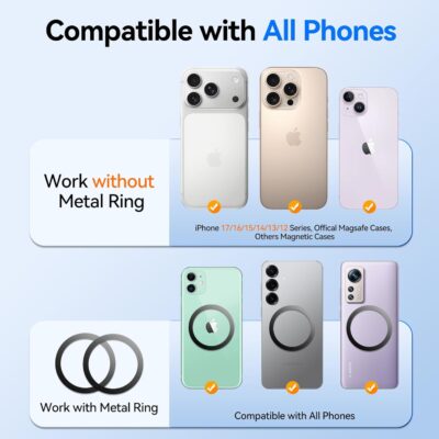 for MagSafe Car Mount,【22 N55 Super Magnets】Magnetic Phone Holder for Car Air Vent, HandsFree Cell Phone Mount Car Accessories for Men Women Compatible with iPhone 17 16 15 14 13 12 Pro Max - Image 8