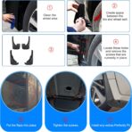 BDFHYK Mud Flaps Splash Guards Mudguards Mudflaps Compatible with Nissan Frontier 2005-2022 4PCS Front & Rear Side - Image 7