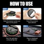 3-in-1 Car Dashboard Anti-Slip Mat, 360° Rotatable Phone Holder with Temporary Parking Number, Universal Fit Non-Slip Pad for Car/SUV, Washable Reusable (Brown, 1PC) - Image 4