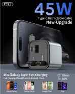 84W Upgraded Retractable Car Charger Adapter for iPhone 17,4 in 1 Fast Charging Car Phone Charger,USB C Car Truck Accessories,Road Trip Essentials Gift for Men for iPhone 17/16/15,Galaxy S26,Pixel 10 - Image 5