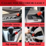 10pcs Auto Car Detailing Brush Set,Car Interior Cleaning Kit,Including 5pcs Car Detailing Brushes, 3pcs Wire Brush and 2pcs Different Soft Bristle dusting Brush for car Interior. - Image 7