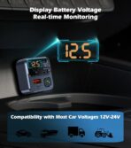 KAIY FM Transmitter Bluetooth Car Adapter, Car Radio Bluetooth Transmitter HandsFree Calling Music Player, FM Radio Adapter 42W Type-C Fast Charging, Support USB Drive - Image 6