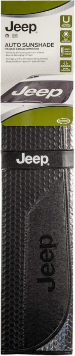 Plasticolor 003859W01 Jeep Black Matte Finish Front Windshield Sunshade for Car Truck SUV - Image 3