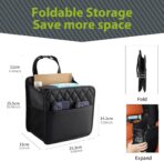 FrgKbTm Car Seat Back Organizer, Waterproof Car Backseat Organizer with Cup Holders Large Capacity Hanging Car Storage Bag for Phones Documents Cups Bottle Travel Compatible with Most Vehicles - Image 6