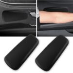 OFBAND 2PCS Elbow Pad Arm Rest for Car,Soft Leather Arm Rest Pillow with One-Piece Molding for Comfortable Support,Universal Car Accessories Car Knee Cushion Car Door Armrest Pads (Black)