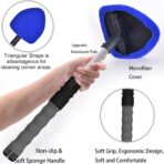 desin Windshield Cleaning Tool, Car Window Cleaner Windshield Cleaner with 4 Reusable and Washable Microfiber Pads and Extendable Handle Auto Inside Glass Wiper Kit - Image 4