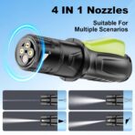 Portable Cordless Pressure Washer with Foldable 12L Water Tank, 4-in-1 Nozzles, Long-Lasting Battery, Perfect for RV, Camping Gear, Car Detailing and Pet Friendly Cleaning - Image 4