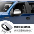Chrome Direct Replacement Side Mirror Covers Caps for 2015-2020 Ford F150, Directly Replace Style, Not Sticker Style - Image 7