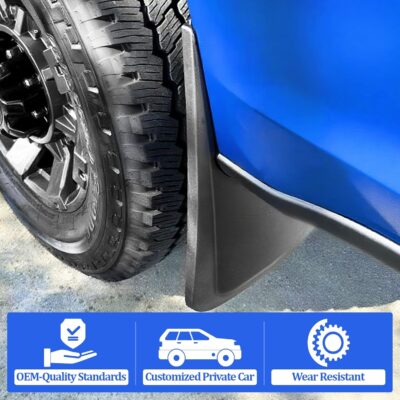 Front Rear Mud Flaps Splash Guards for Ford F-250 F-350/2017-2026 Mudflaps Mud Guard for Trucks 4PCS Set Black (w/o OEM Fender Flares) No Need to Drill Holes,Easy Install - Image 6