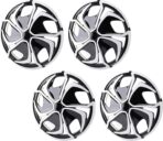 Asixxsix Wheel Hub Caps, 14 Inch Universal Fit ABS Car Wheel Covers Set of 4 with SnapOn Installation for Cars Trucks SUVs Steel Wheels