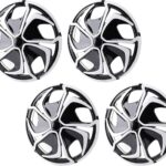 Asixxsix Wheel Hub Caps, 14 Inch Universal Fit ABS Car Wheel Covers Set of 4 with SnapOn Installation for Cars Trucks SUVs Steel Wheels