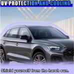 Car Window Shade for Baby, Magnetic Blackout Car Window Curtain, Cartoon Pattern Cars Side Window Sun Shade Cover for Sun/Heat/UV Rays Protection (Dinosaur) - Image 4