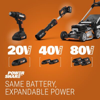 WORX WX030L 20V Power Share Cordless Cube Vac Compact Vacuum, Black - Image 9