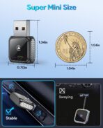 FAHREN Super Mini Wireless CarPlay Adapter (Latest Upgraded)-Bluetooth Apple Car Play Dongle, Zero Latency, Stable Connection, Compatible with iPhone 6+ & Android Auto 10+, Cars from 2017, USB/Type-C - Image 2