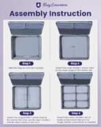 Golf Trunk Organizer for Golf Shoes Clothes Gloves Hats Large Collapsible Golf Storage Box with 4 Dividers Water-Resistant Golf Shoe Bag for 2 Pair of Shoes Golfing Accessories for Men Women Golfers - Image 5