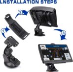 7 Inch Car GPS Navigator with 2025 USA Maps, Voice Turn-by-Turn Guidance, Lane Assistance, Speed and Red Light Warning for Vehicles,GPS Satellite Navigator with Free Lifetime Map Update, - Image 5