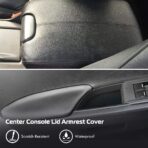 A ABIGAIL Compatible with 2008 2009 2010 2011 2012 Honda Accord Sedan Center Console Armrest Cover & Front Door Panels Armrest (Black) - Image 2