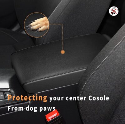 INTGET Center Console Cover for 2025 2026 Honda Civic Accessories 2022 2023 2024 Leather Interior 11th gen Civic Sport Hatchback Car Arm Rest Armrest Cover Lid Protector Seat Elbow (Gray Stitches) - Image 2