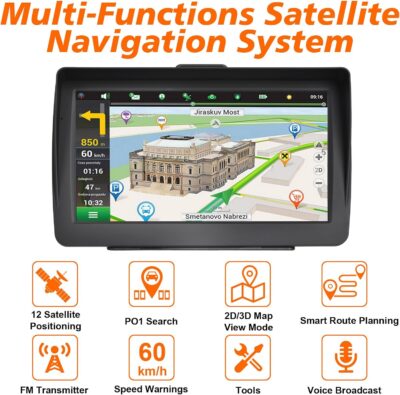 GPS Navigator for Car 2026 Latest 7-Inch Lifetime Free North America Map Updates, Speed Limit Alerts, and Red Light Camera Warnings. Universal GPS Navigation System for Most Vehicles. - Image 5