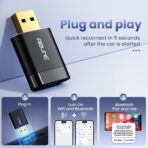 Mini Wireless CarPlay Adapter for iPhone, 2 in 1 CarPlay and Android Auto Adapter, Wired to Wireless, Plug & Play, Seamless Car Connectivity, Compact in-Dash navi & ent, Black - Image 4