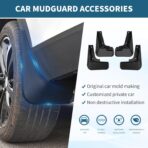 Upgraded Mud Flaps for 2012-2018 Ford Focus Hatchback MudFlaps Accessories, Front and Rear Splash Guards No Drilling Mud Guards Accessories (Set of 4) - Image 3