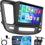 Car Radio for Chrysler 200 200C 2015-2017, 4GB RAM + 64GB ROM 9” HD Touchscreen Car Stereo – Android 12 System, Wireless CarPlay & Android Auto, GPS Navigation & Bluetooth, Back-up Camera, FM Radio