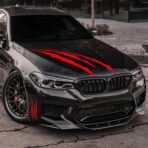 3pcs Car Stickers Vinyl Claw Marks Decals for Men (Red)