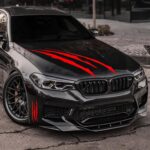 3pcs Car Stickers Vinyl Claw Marks Decals for Men (Red)