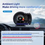 ARTILAURA OBD2+GPS Dual Mode Smart Gauge, OBD2 GPS Head-Up Display (HUD) - Driving Data Monitor (Speed, RPM, Fuel, Temp) | Fault Code Scanner, Alerts, 10 Interface | 2 Installation Ways for Cars - Image 6