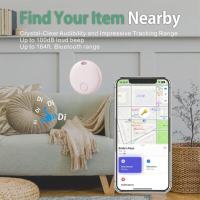 Reyke Air Tracker-4 Pack Smart Tag, Luggage Tracker Works with Apple Find My (iOS Only), Item Finder for Key, Backpack, Wallet, IP67 Waterproof - Image 3