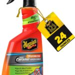 Meguiar's Hybrid Ceramic Waterless Wash & Wax - Waterless Car Wash Spray with Ceramic Chemistry for a Slick, Protective Barrier - No-Scratch Formula for Glossy Paint and Ceramic Coatings, 24 Oz